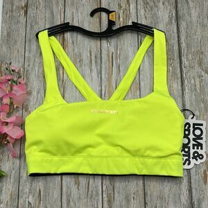 WOMEN'S ACTIVE CRISS Cross Back Sports Bra Size L